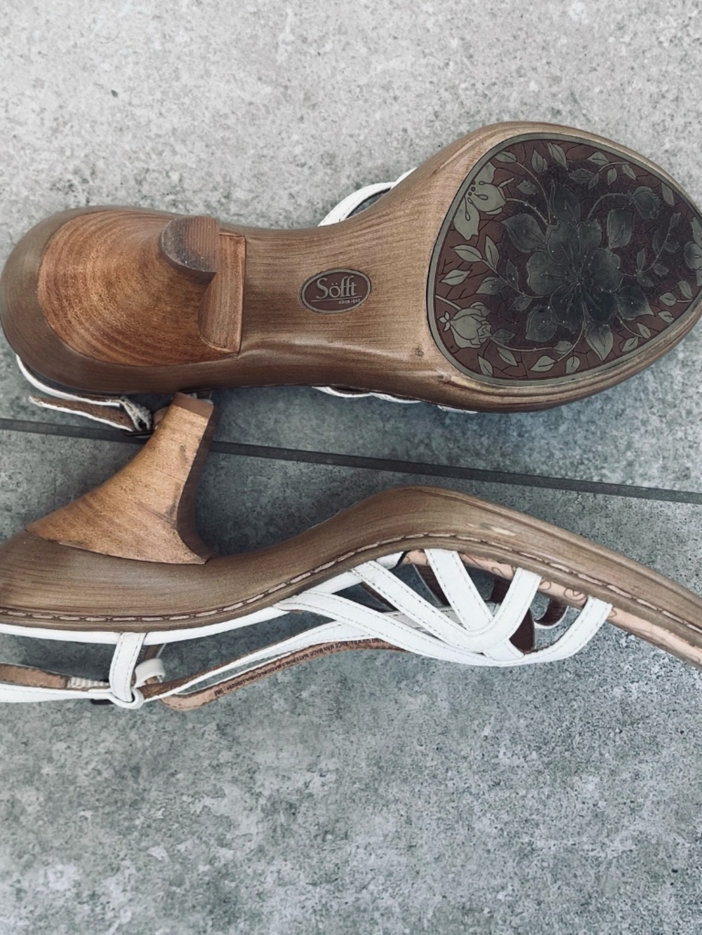 Great, yet comfortable white heels size 9 - Picture 6 of 8
